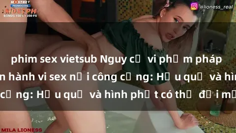 phim sex vietsub Nguy cơ vi phạm pháp luật khi thực hiện hành vi sex nơi công cộng: Hậu quả và hình phạt có thể đối mặt